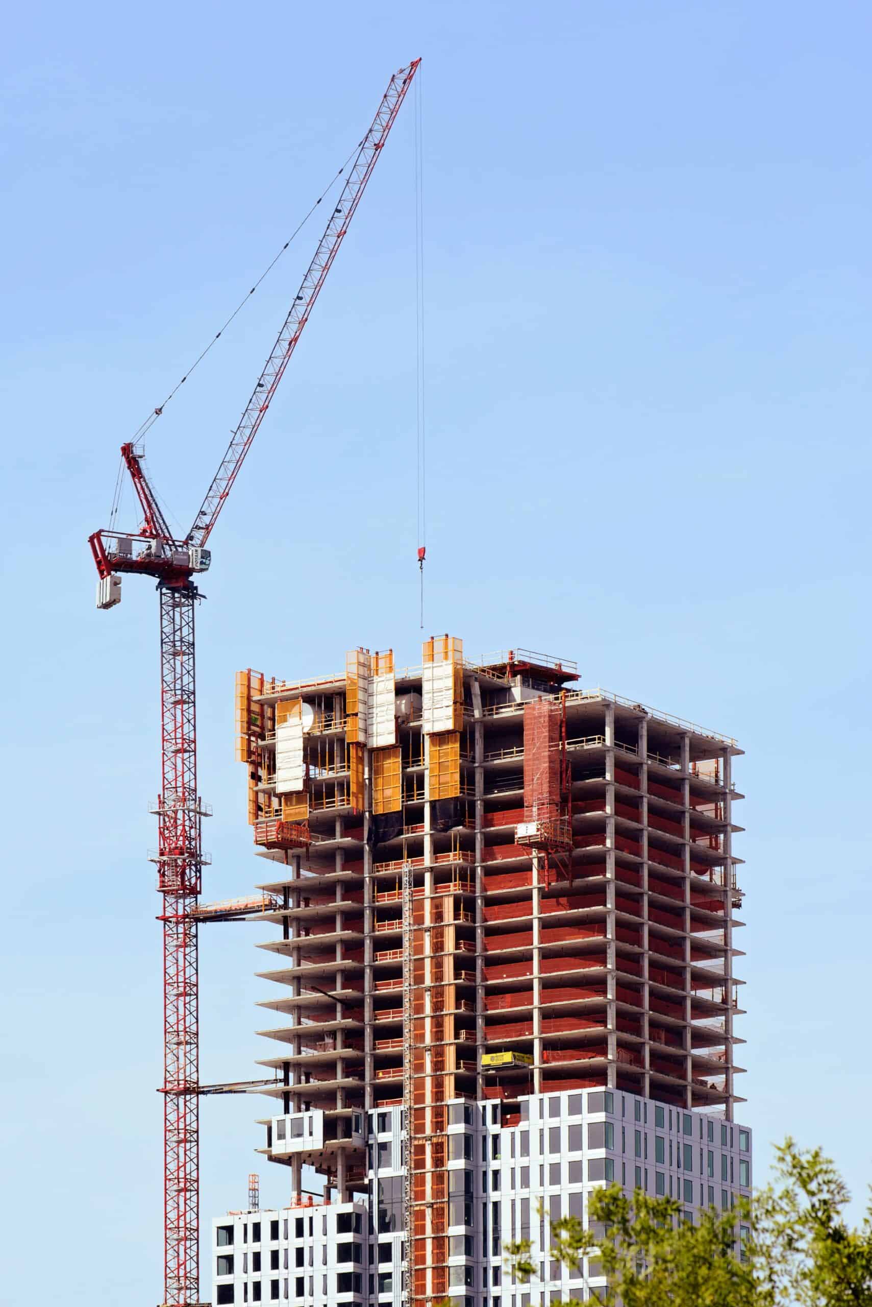 Installing new intercoms on apartment building construction