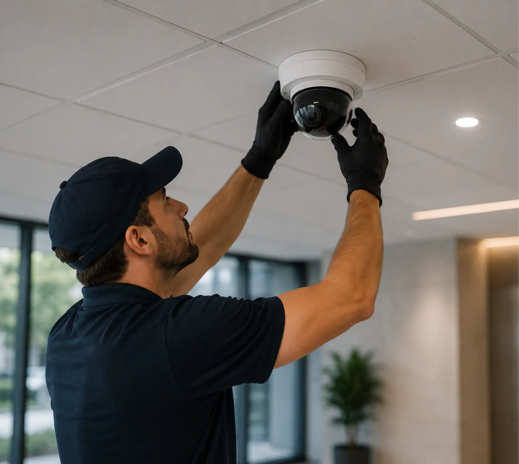 Security Camera Installation in Commercial Office Building