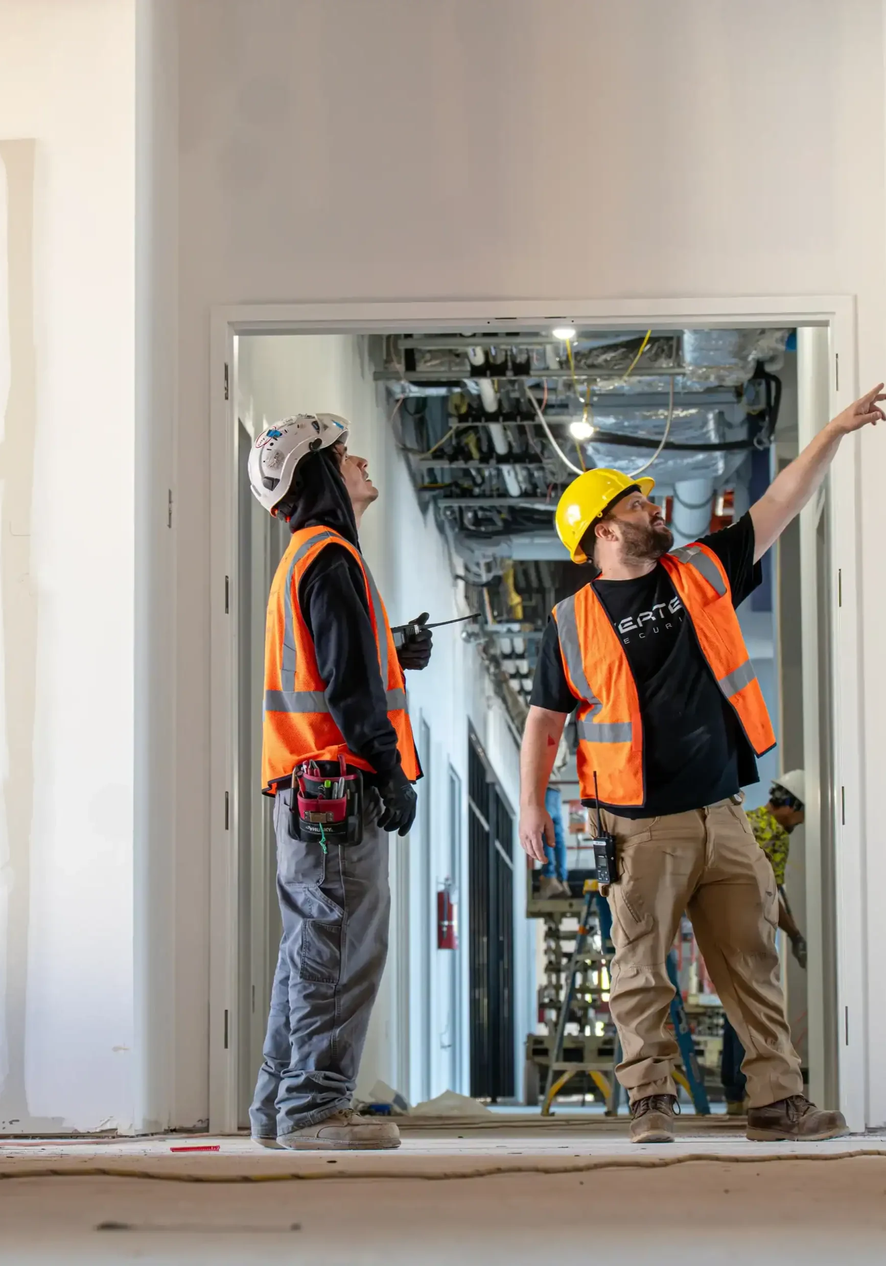 Vertex Security Technicians on site